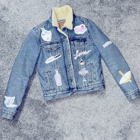 Custom Swift Sherpa/jean jacket - Picture 12 of 15